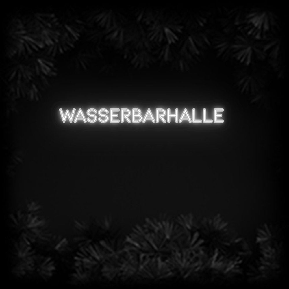Konfiguriertes Neonschild: Wasserbarhalle - Official Neon - led neon schild schriftzug personalisiert