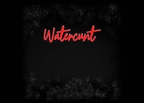 Konfiguriertes Neonschild: Watercunt - Official Neon - led neon schild schriftzug personalisiert
