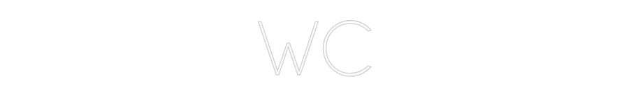 Konfiguriertes Neonschild: WC - Official Neon - led neon schild schriftzug personalisiert