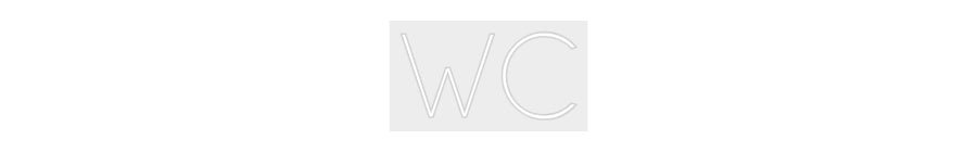 Konfiguriertes Neonschild: WC - Official Neon - led neon schild schriftzug personalisiert