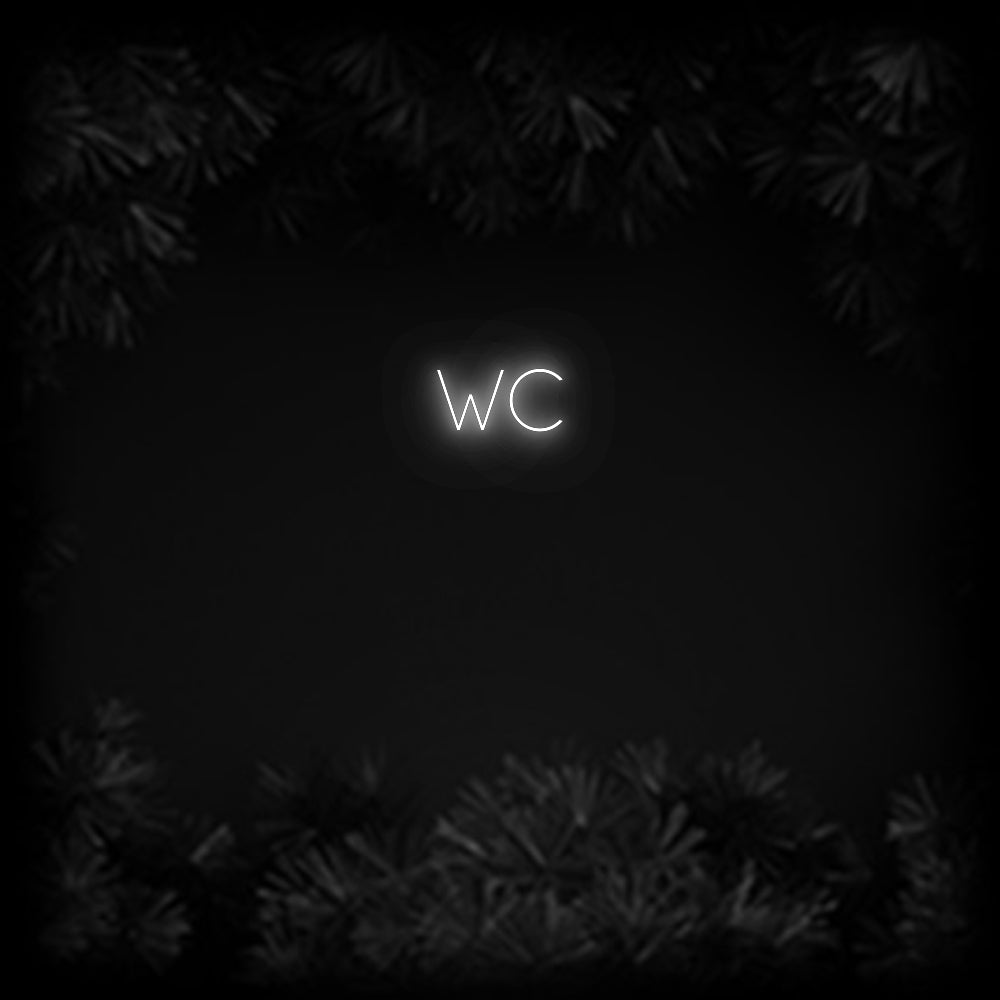 Konfiguriertes Neonschild: WC - Official Neon - led neon schild schriftzug personalisiert
