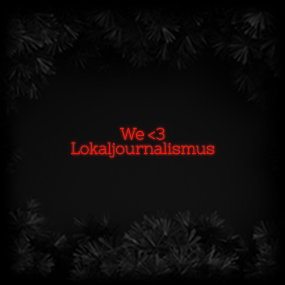 Konfiguriertes Neonschild: We <3 Lokaljour... - Official Neon - led neon schild schriftzug personalisiert