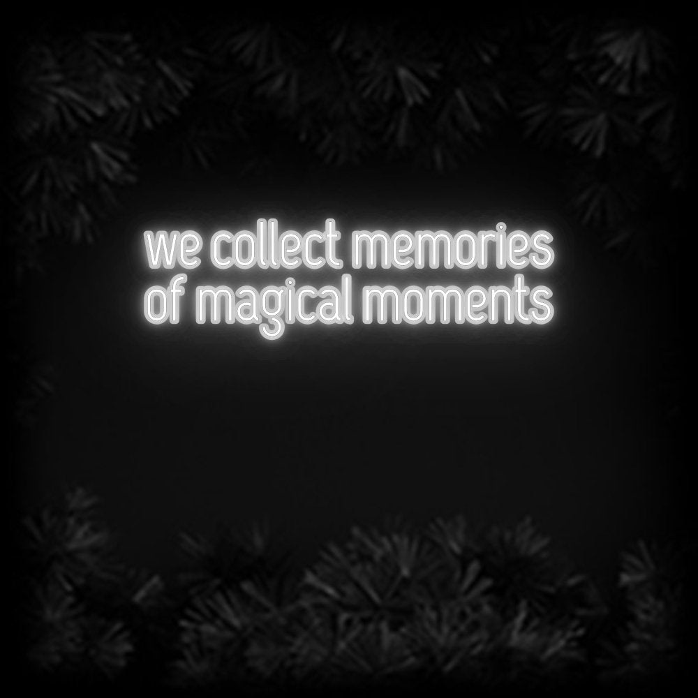 Konfiguriertes Neonschild: we collect me... - Official Neon - led neon schild schriftzug personalisiert