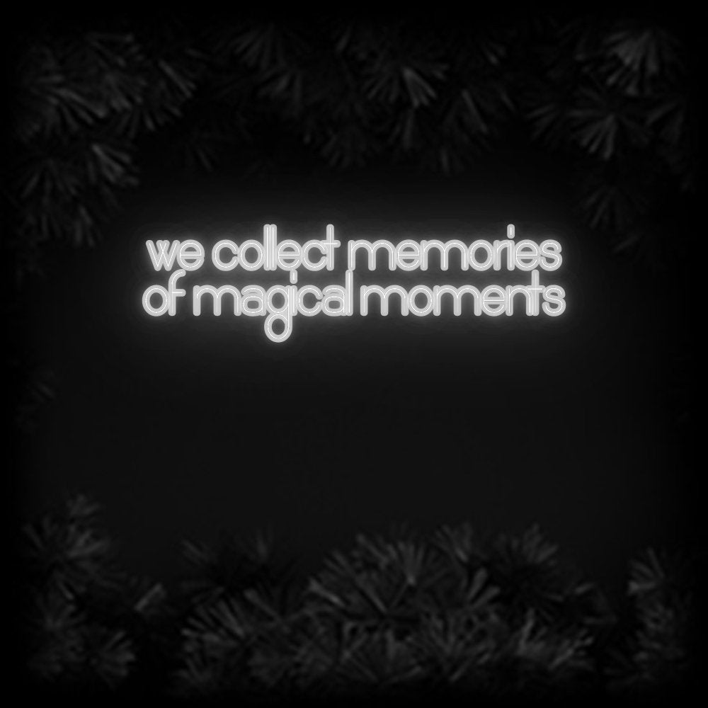 Konfiguriertes Neonschild: we collect me... - Official Neon - led neon schild schriftzug personalisiert