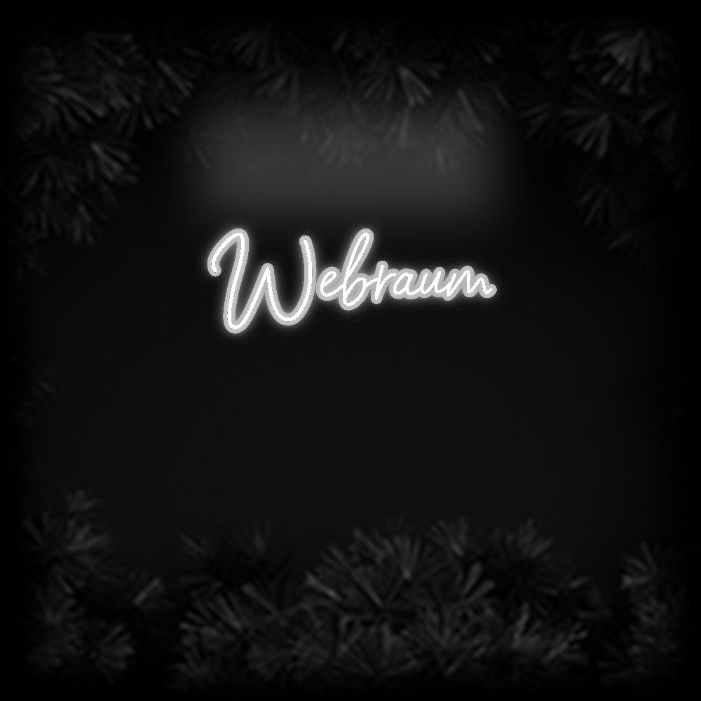 Konfiguriertes Neonschild: Webraum - Official Neon - led neon schild schriftzug personalisiert