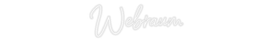 Konfiguriertes Neonschild: Webraum - Official Neon - led neon schild schriftzug personalisiert