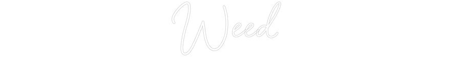 Konfiguriertes Neonschild: Weed - Official Neon - led neon schild schriftzug personalisiert