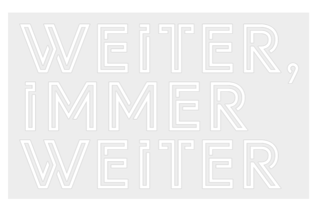 Konfiguriertes Neonschild: weiter, imme... - Official Neon - led neon schild schriftzug personalisiert