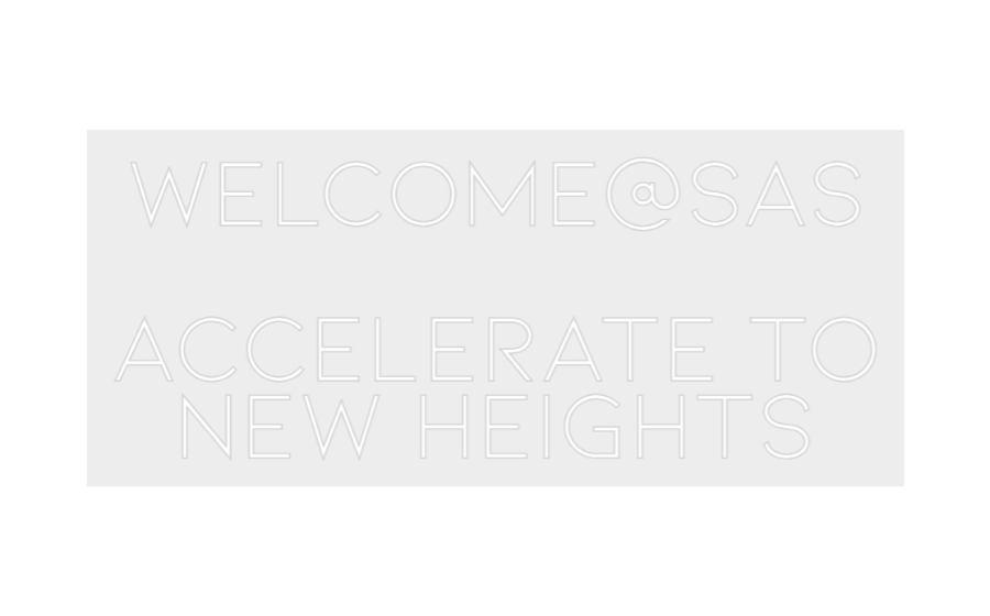 Konfiguriertes Neonschild: WELCOME@SAS ... - Official Neon - led neon schild schriftzug personalisiert