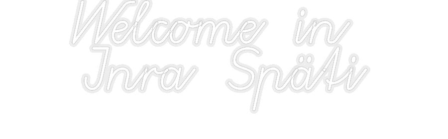 Konfiguriertes Neonschild: Welcome in ... - Official Neon - led neon schild schriftzug personalisiert
