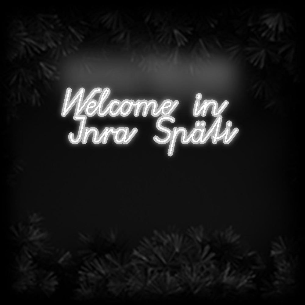 Konfiguriertes Neonschild: Welcome in ... - Official Neon - led neon schild schriftzug personalisiert