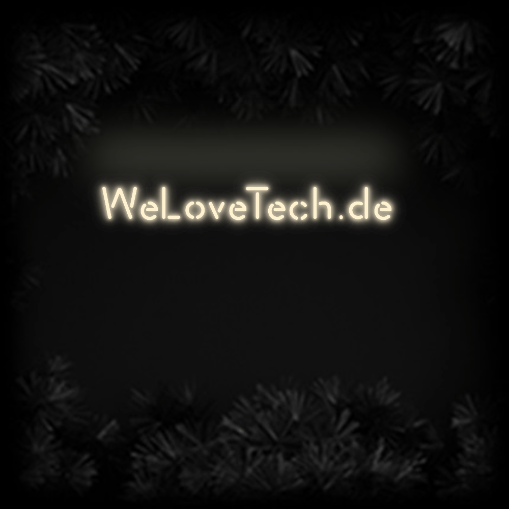 Konfiguriertes Neonschild: WeLoveTech.de - Official Neon - led neon schild schriftzug personalisiert