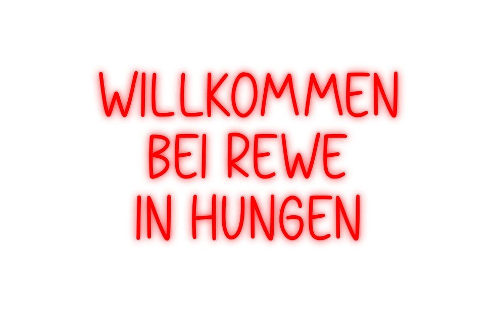 Konfiguriertes Neonschild: Willkommen ... - Official Neon - led neon schild schriftzug personalisiert