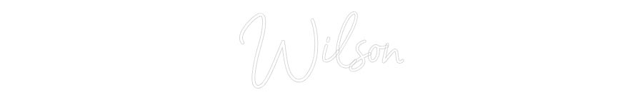 Konfiguriertes Neonschild: Wilson - Official Neon - led neon schild schriftzug personalisiert