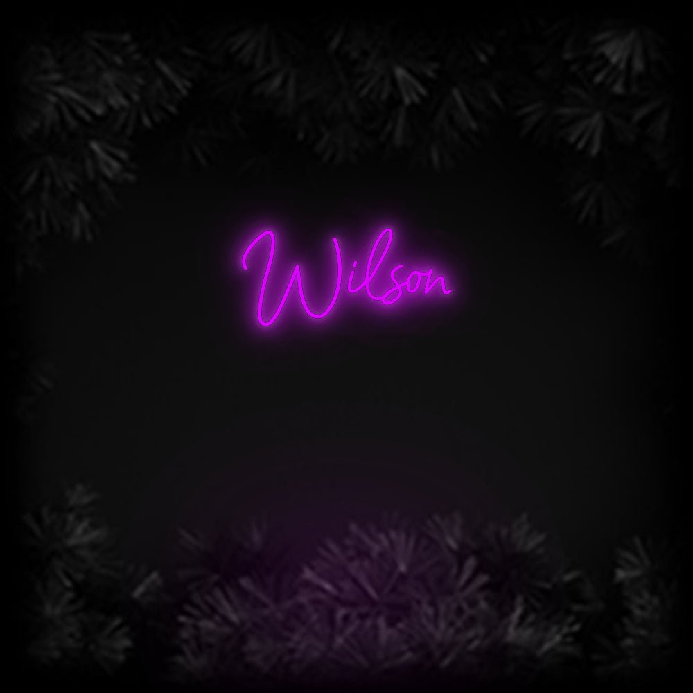 Konfiguriertes Neonschild: Wilson - Official Neon - led neon schild schriftzug personalisiert