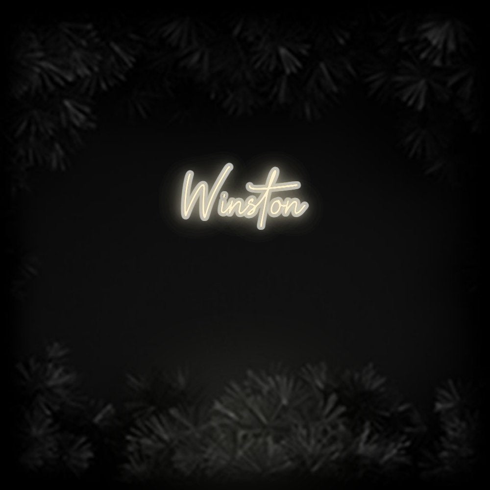 Konfiguriertes Neonschild: Winston - Official Neon - led neon schild schriftzug personalisiert