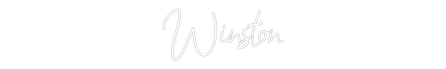Konfiguriertes Neonschild: Winston - Official Neon - led neon schild schriftzug personalisiert