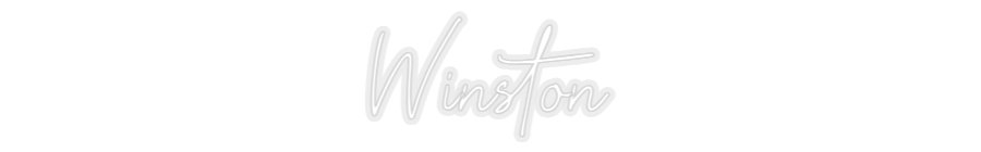 Konfiguriertes Neonschild: Winston - Official Neon - led neon schild schriftzug personalisiert