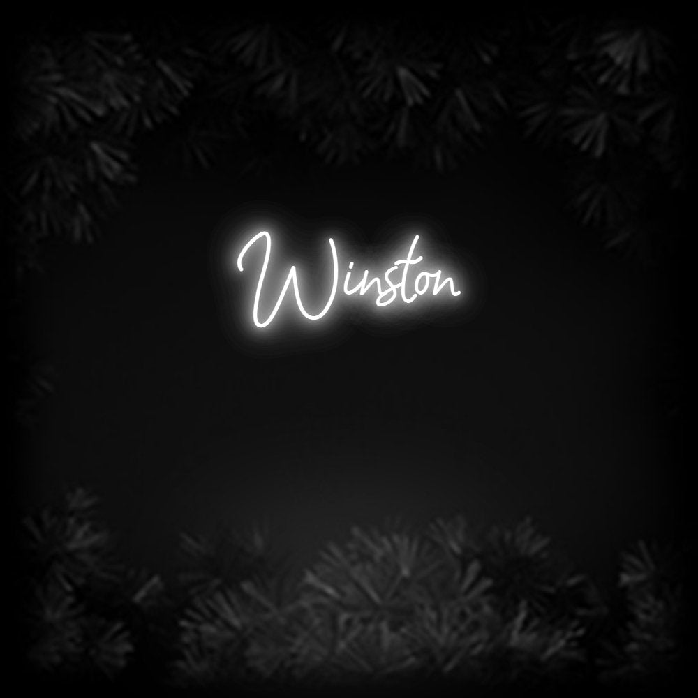 Konfiguriertes Neonschild: Winston - Official Neon - led neon schild schriftzug personalisiert