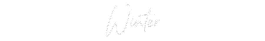 Konfiguriertes Neonschild: Winter - Official Neon - led neon schild schriftzug personalisiert