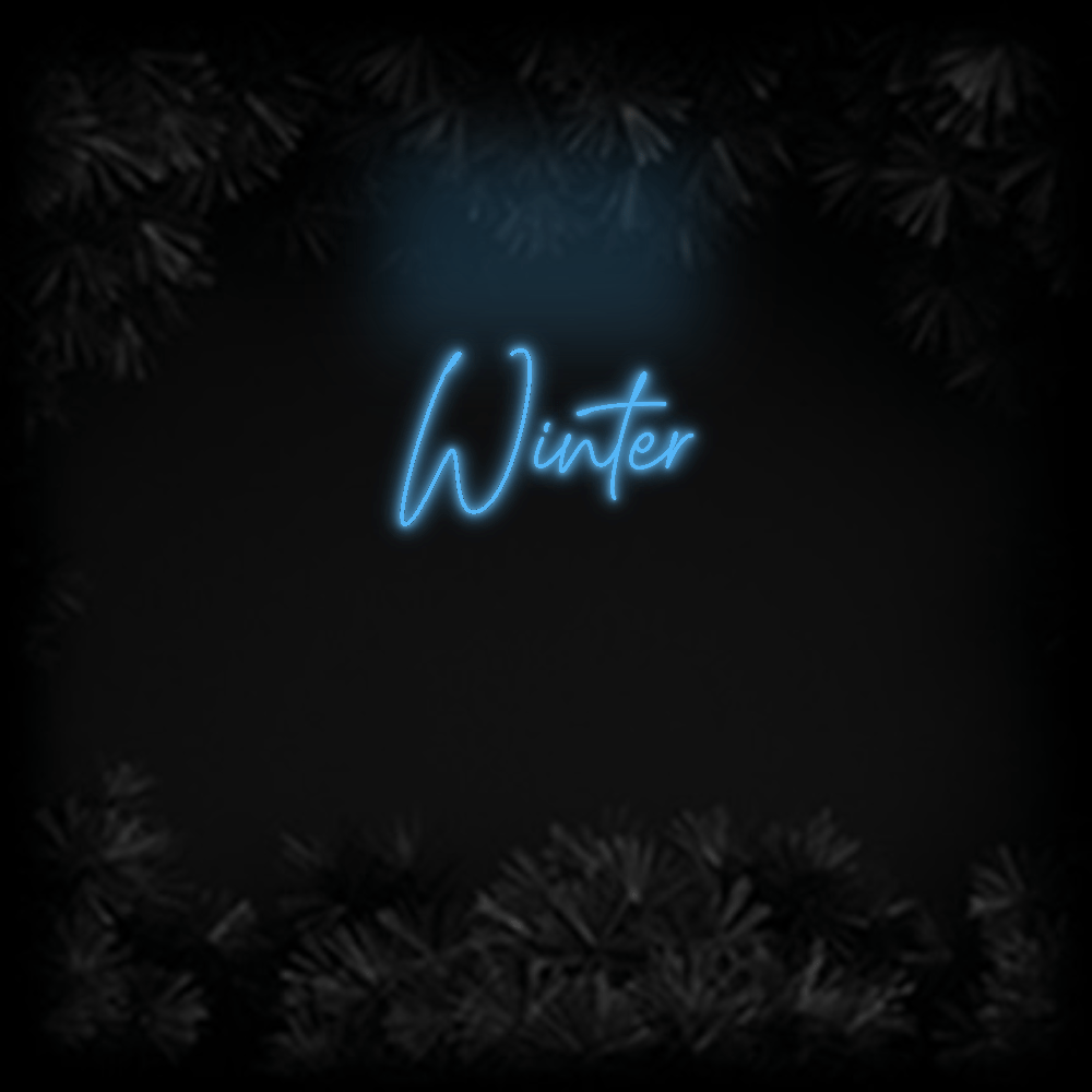 Konfiguriertes Neonschild: Winter - Official Neon - led neon schild schriftzug personalisiert