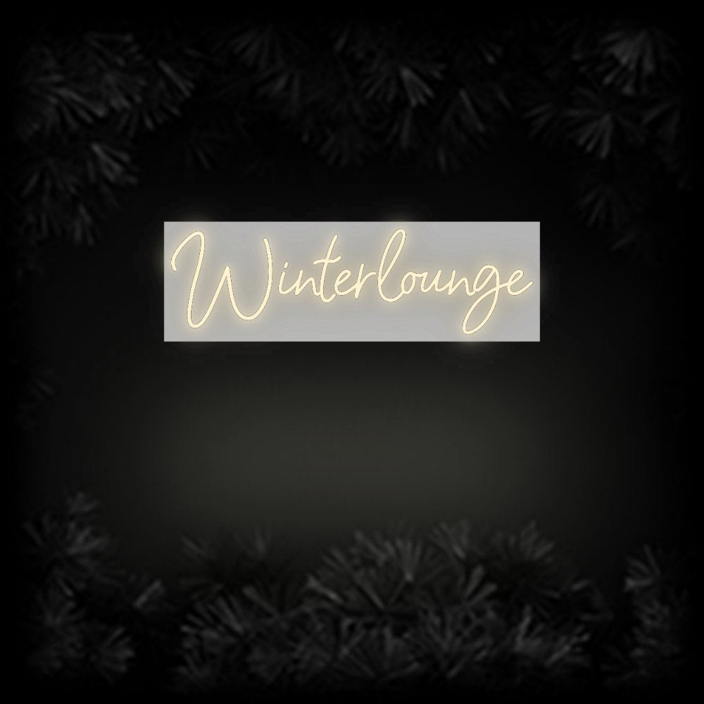 Konfiguriertes Neonschild: Winterlounge - Official Neon - led neon schild schriftzug personalisiert