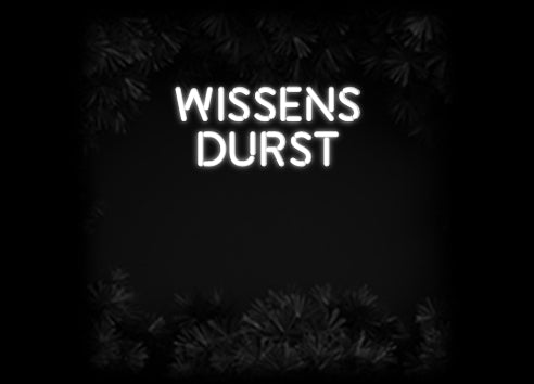 Konfiguriertes Neonschild: WISSENS DURST - Official Neon - led neon schild schriftzug personalisiert