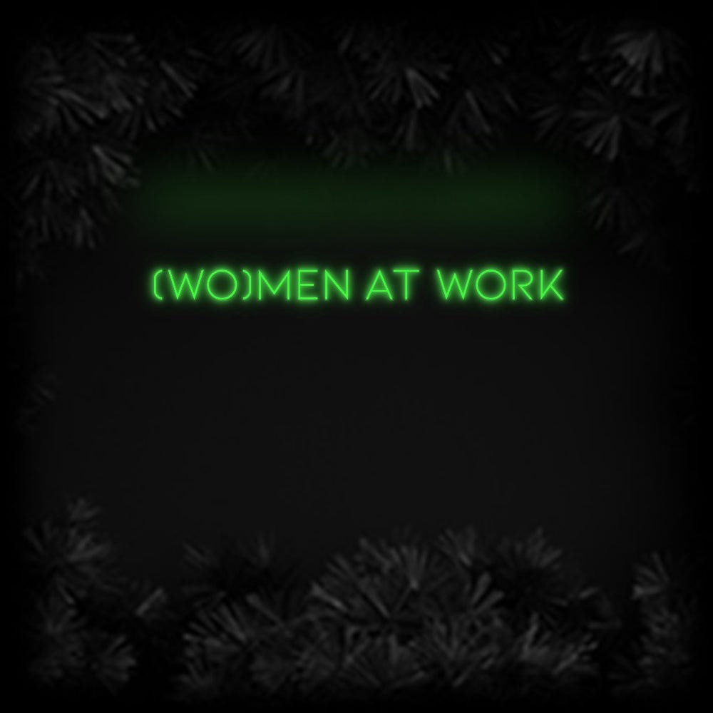 Konfiguriertes Neonschild: (WO)MEN AT WORK - Official Neon - led neon schild schriftzug personalisiert
