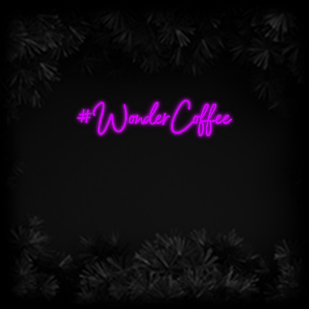 Konfiguriertes Neonschild: WonderCoffee - Official Neon - led neon schild schriftzug personalisiert