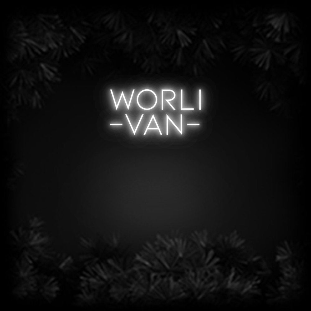 Konfiguriertes Neonschild: Worli - van - Official Neon - led neon schild schriftzug personalisiert
