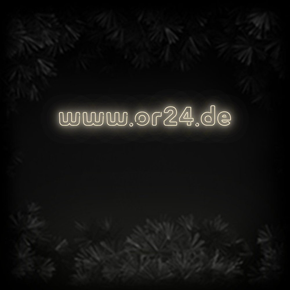 Konfiguriertes Neonschild: www.or24.de - Official Neon - led neon schild schriftzug personalisiert
