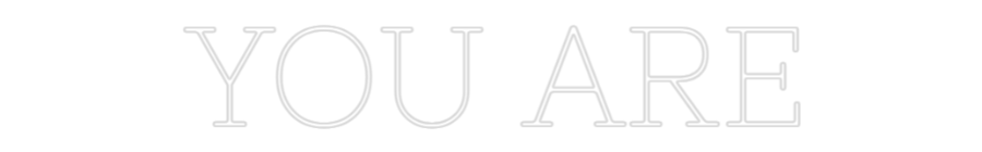 Konfiguriertes Neonschild: YOU ARE - Official Neon - led neon schild schriftzug personalisiert