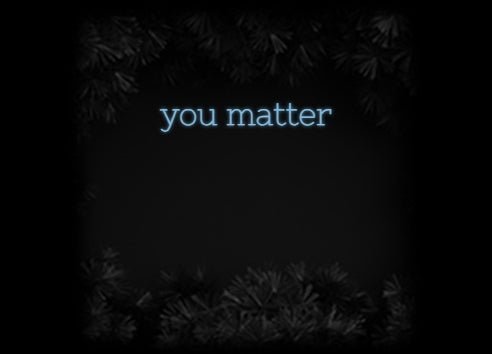Konfiguriertes Neonschild: you matter - Official Neon - led neon schild schriftzug personalisiert