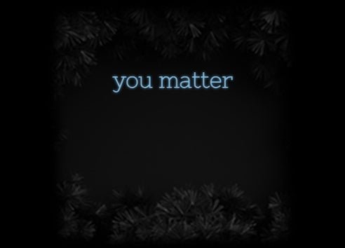 Konfiguriertes Neonschild: you matter - Official Neon - led neon schild schriftzug personalisiert