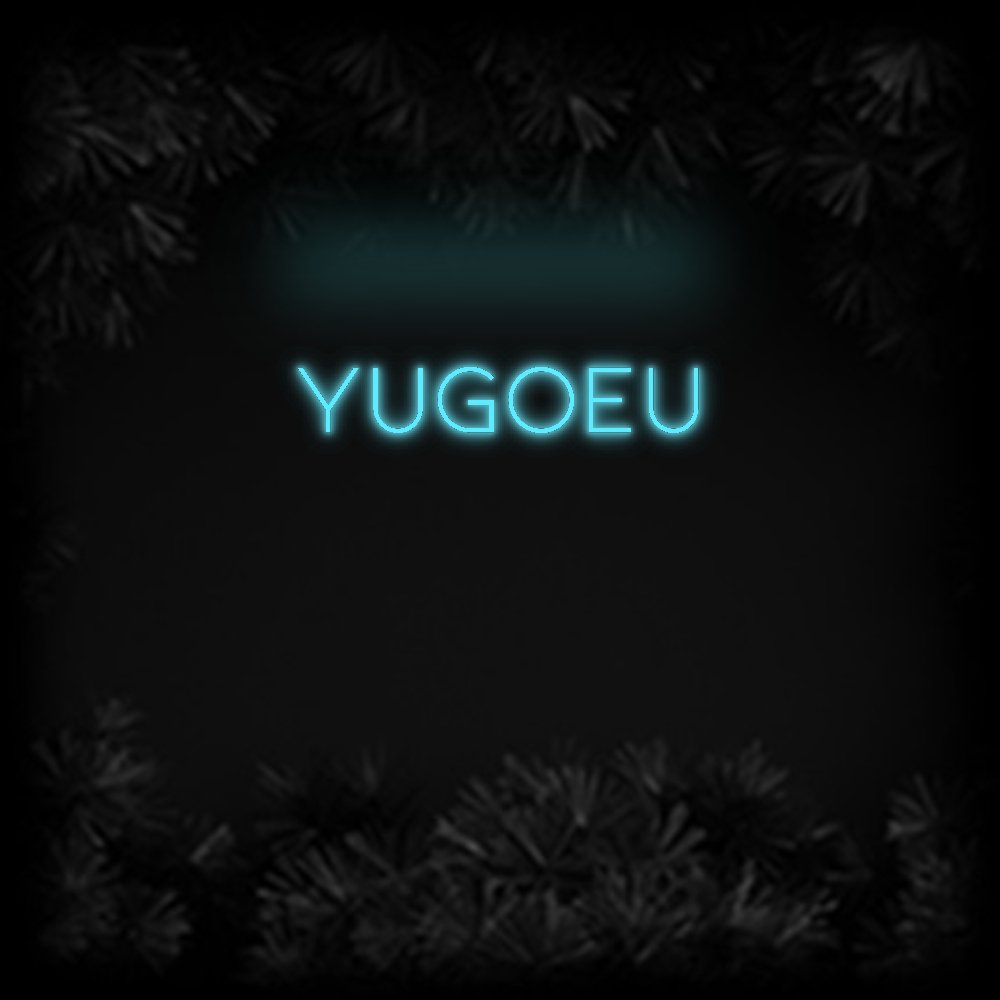 Konfiguriertes Neonschild: YugoEU - Official Neon - led neon schild schriftzug personalisiert