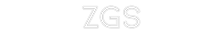 Konfiguriertes Neonschild: ZGS - Official Neon - led neon schild schriftzug personalisiert