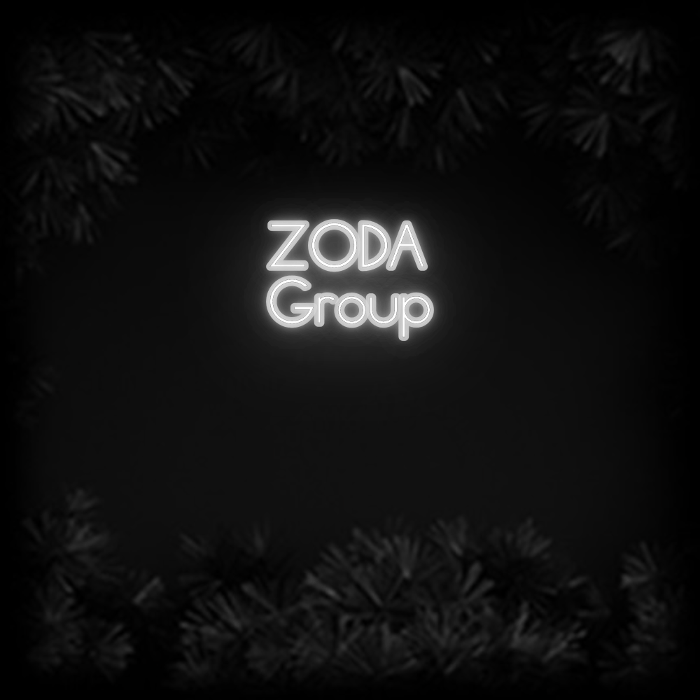 Konfiguriertes Neonschild: ZODA Group - Official Neon - led neon schild schriftzug personalisiert