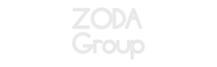 Konfiguriertes Neonschild: ZODA Group - Official Neon - led neon schild schriftzug personalisiert