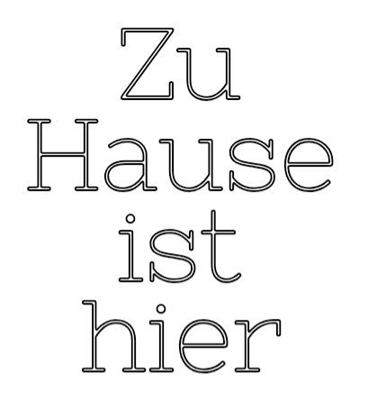 Konfiguriertes Neonschild: Zu Hause ist hi... - Official Neon - led neon schild schriftzug personalisiert