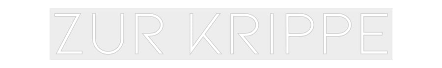 Konfiguriertes Neonschild: Zur Krippe - Official Neon - led neon schild schriftzug personalisiert