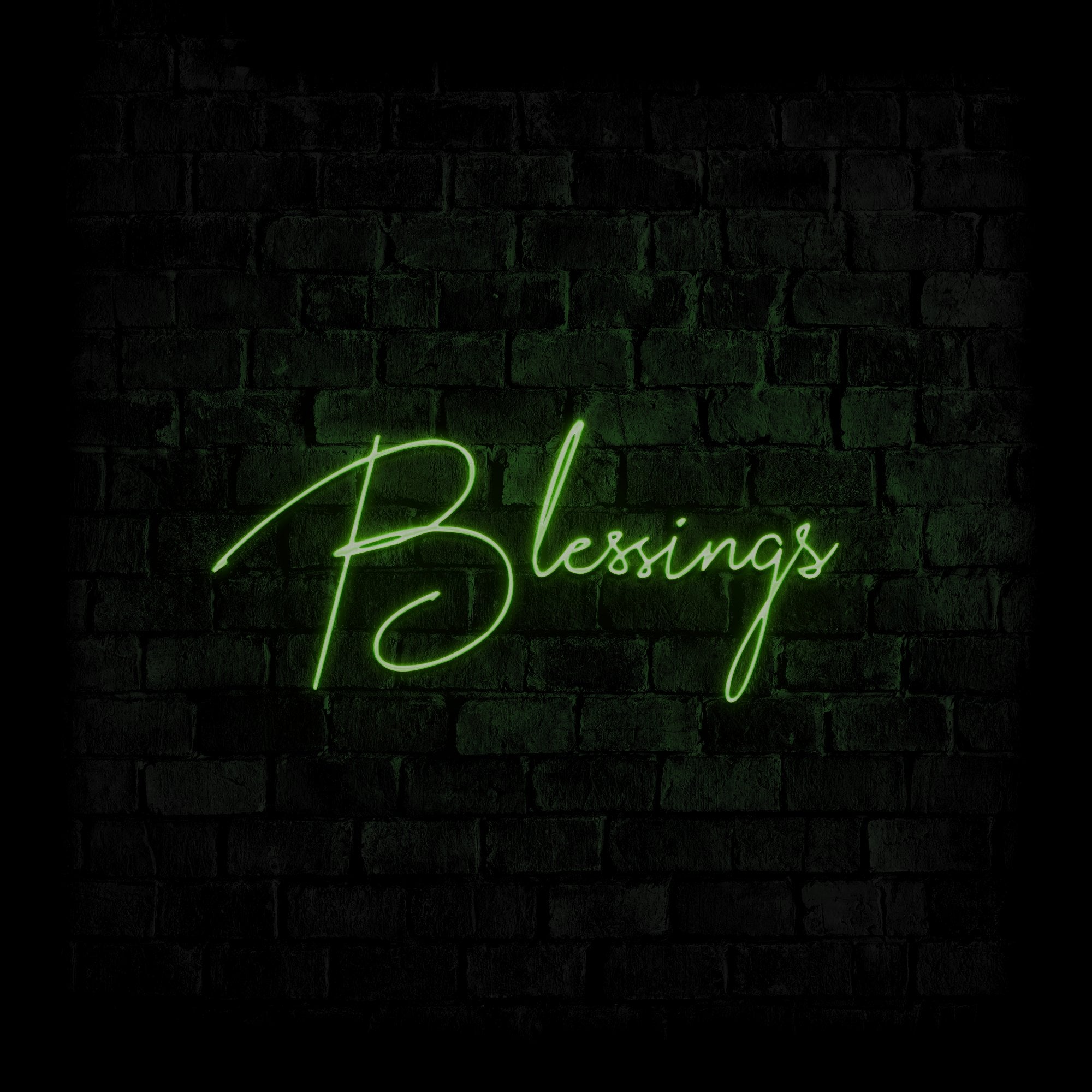 Blessings - Neonschild - Official Neon - led neon schild schriftzug personalisiert