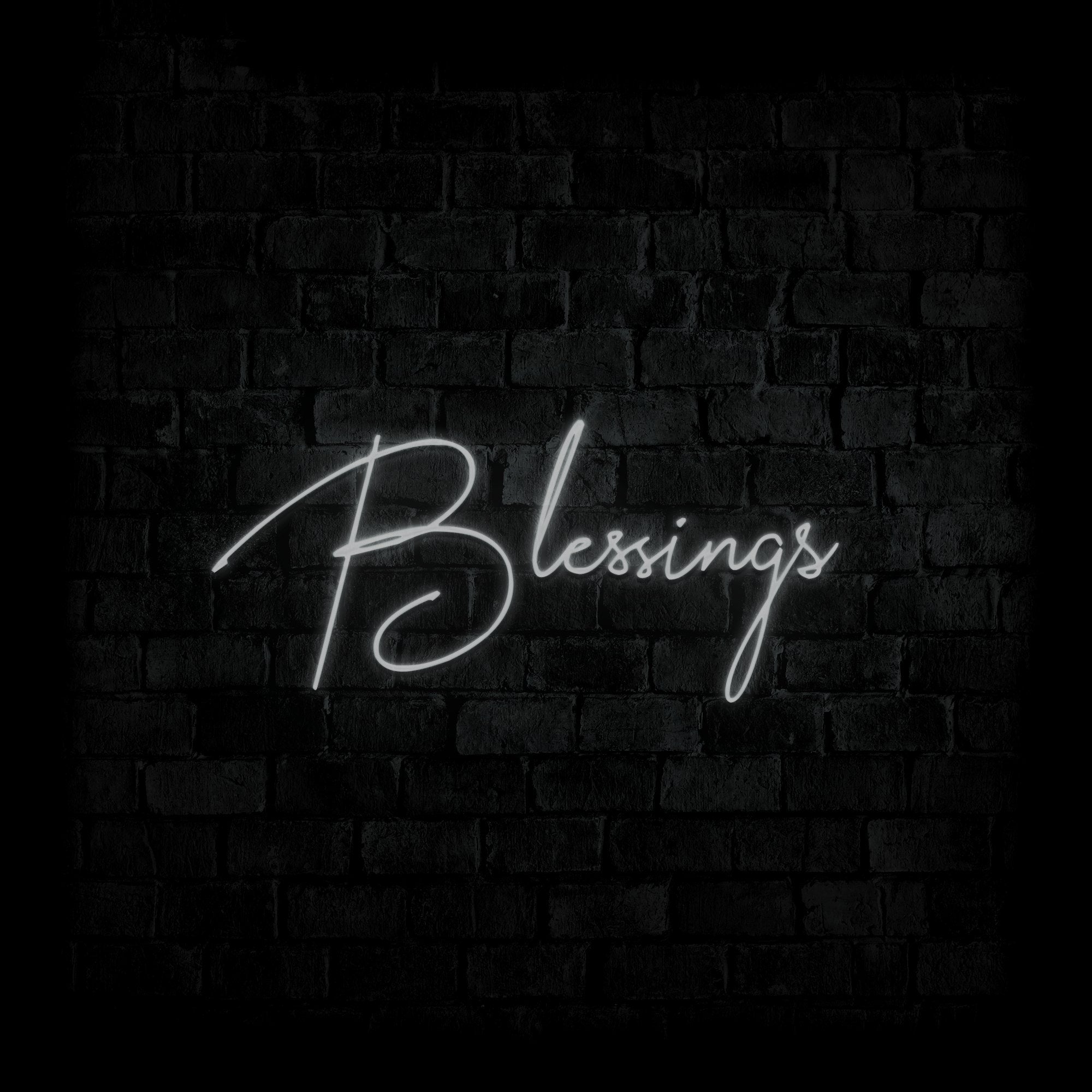 Blessings - Neonschild - Official Neon - led neon schild schriftzug personalisiert