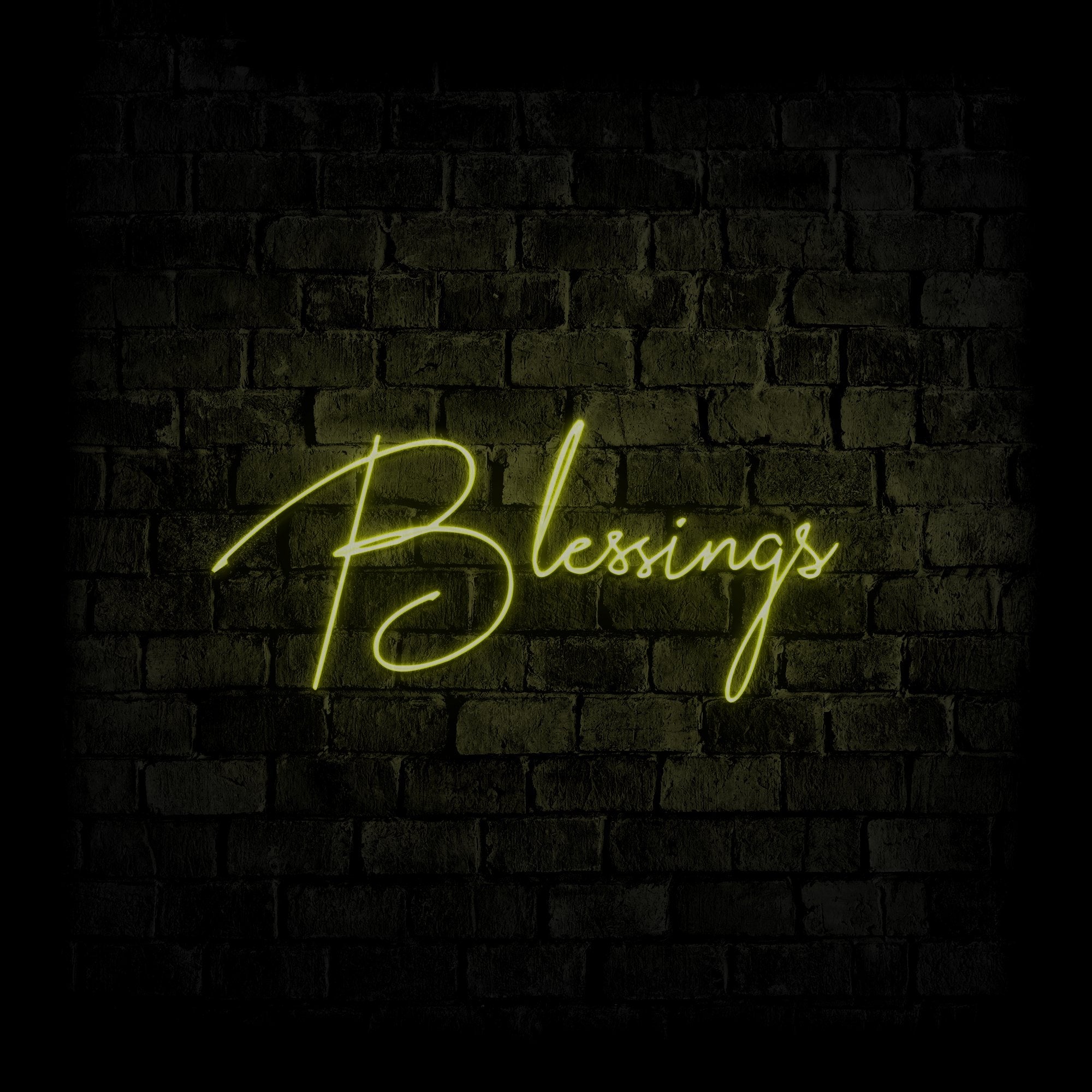 Blessings - Neonschild - Official Neon - led neon schild schriftzug personalisiert