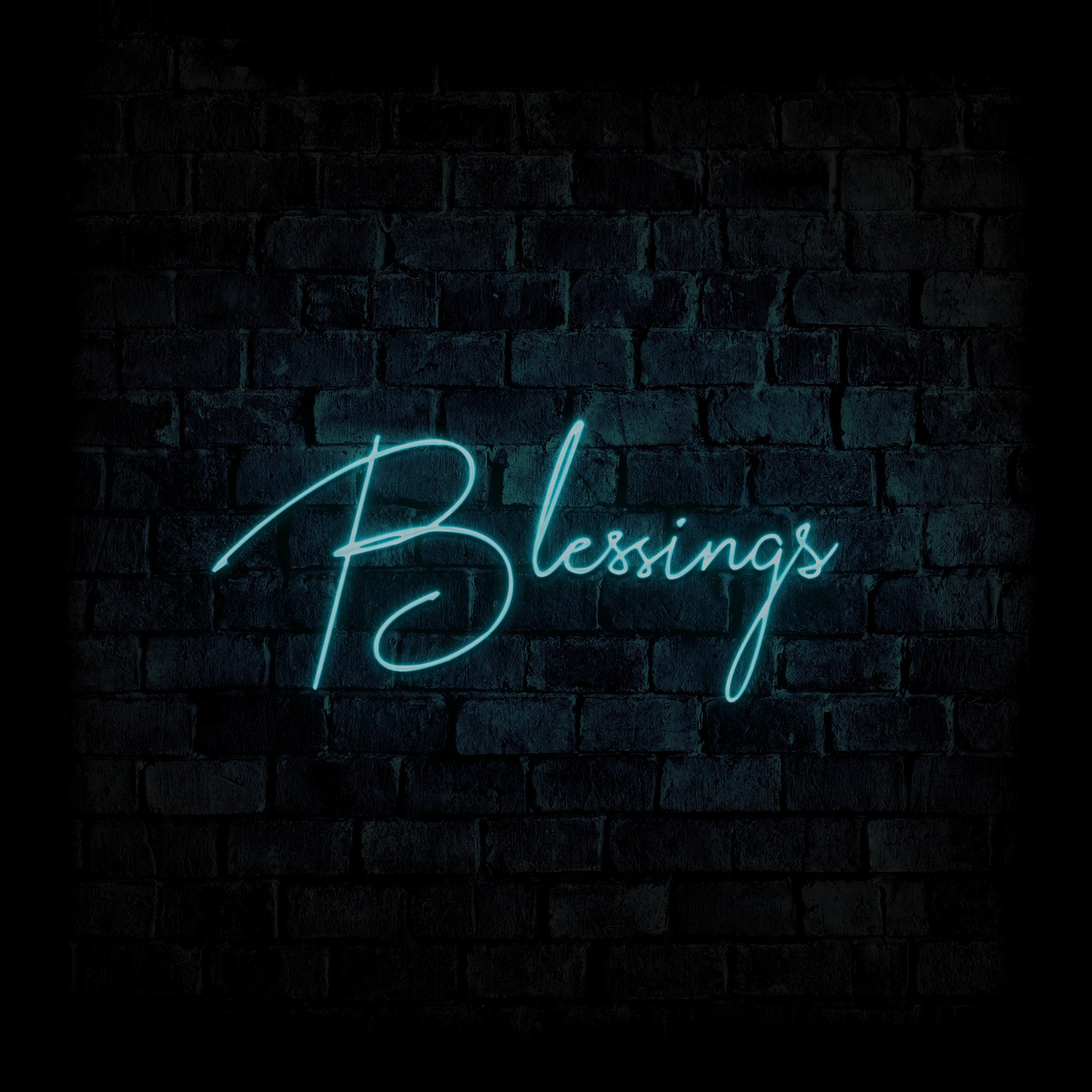 Blessings - Neonschild - Official Neon - led neon schild schriftzug personalisiert