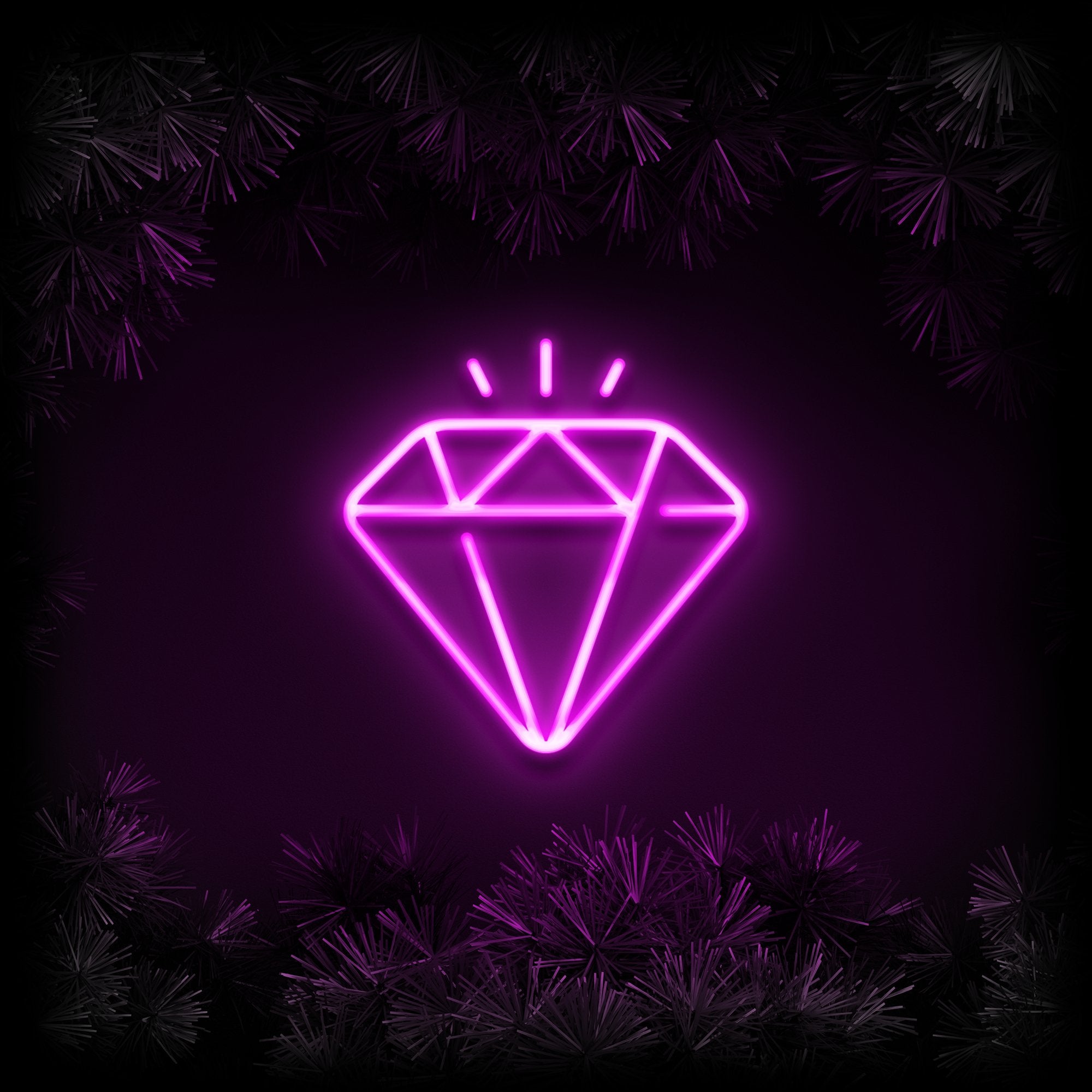 Diamant - Neonschild - Official Neon - led neon schild schriftzug personalisiert