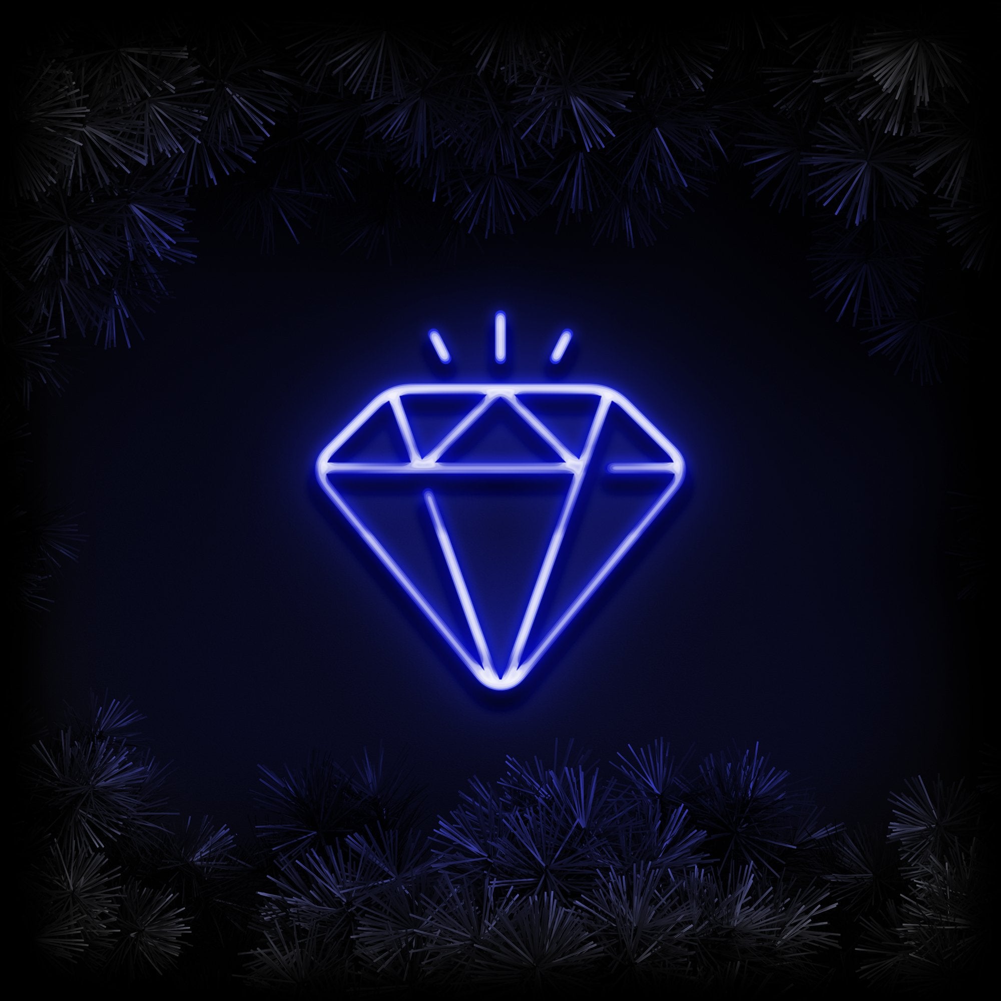 Diamant - Neonschild - Official Neon - led neon schild schriftzug personalisiert