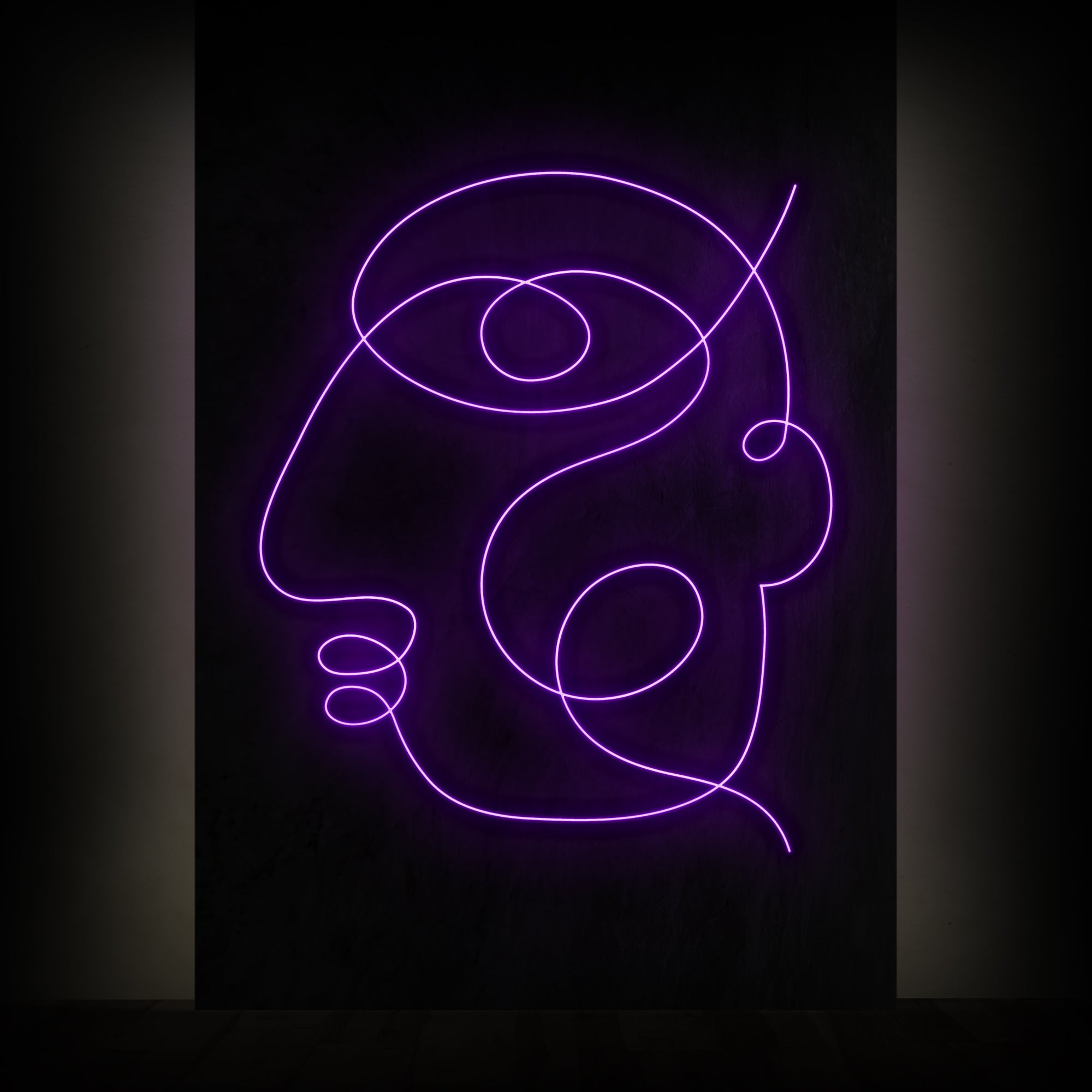 Gesicht - Neonschild - Official Neon - led neon schild schriftzug personalisiert