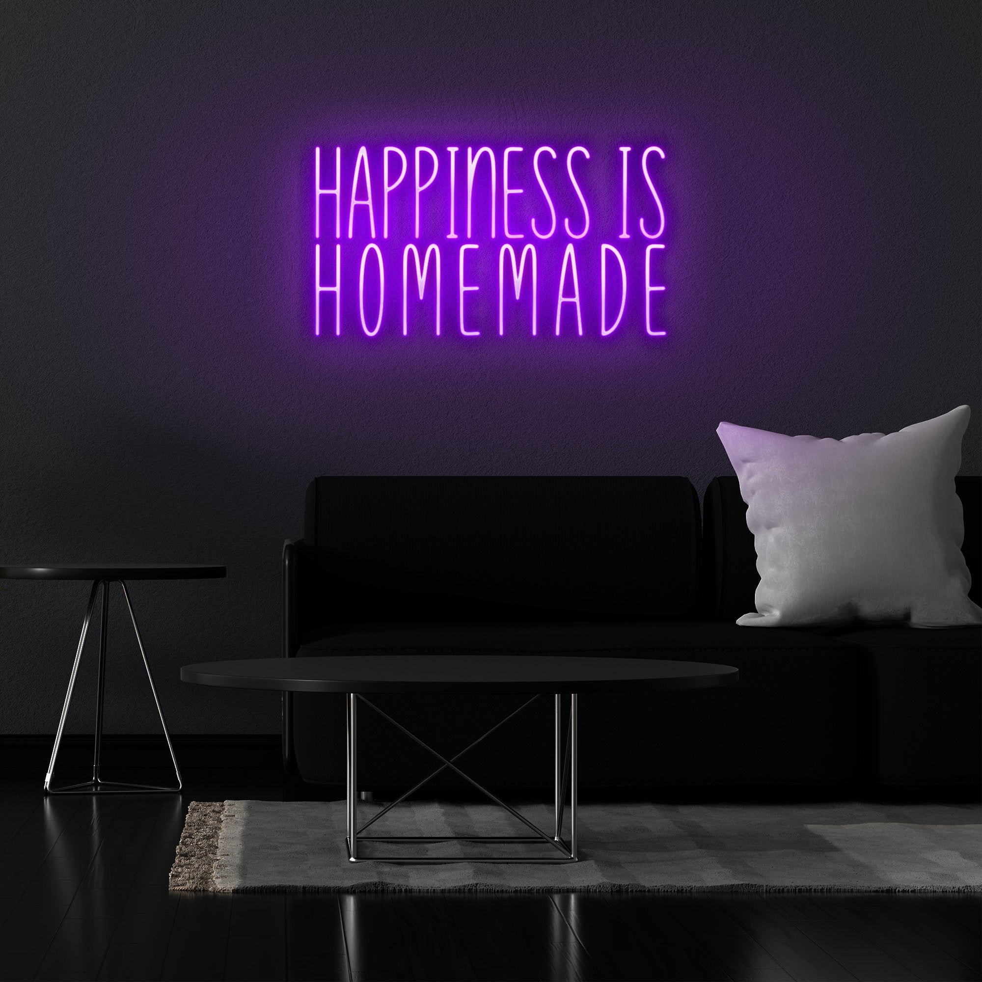 Happiness is Homemade - Neonschild - Official Neon - led neon schild schriftzug personalisiert