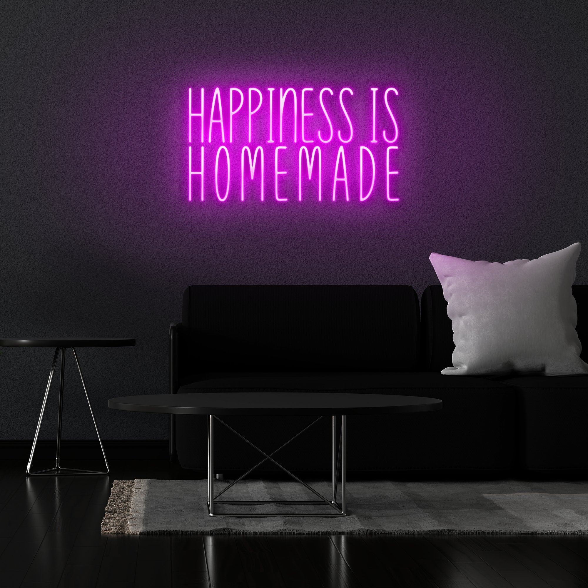 Happiness is Homemade - Neonschild - Official Neon - led neon schild schriftzug personalisiert