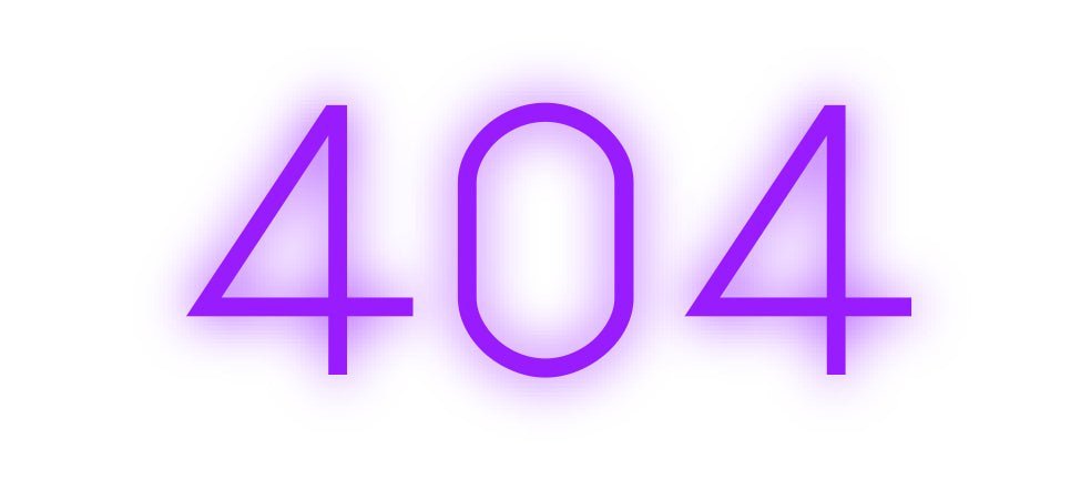 Konfiguriertes Neonschild: 404 - Official Neon - led neon schild schriftzug personalisiert